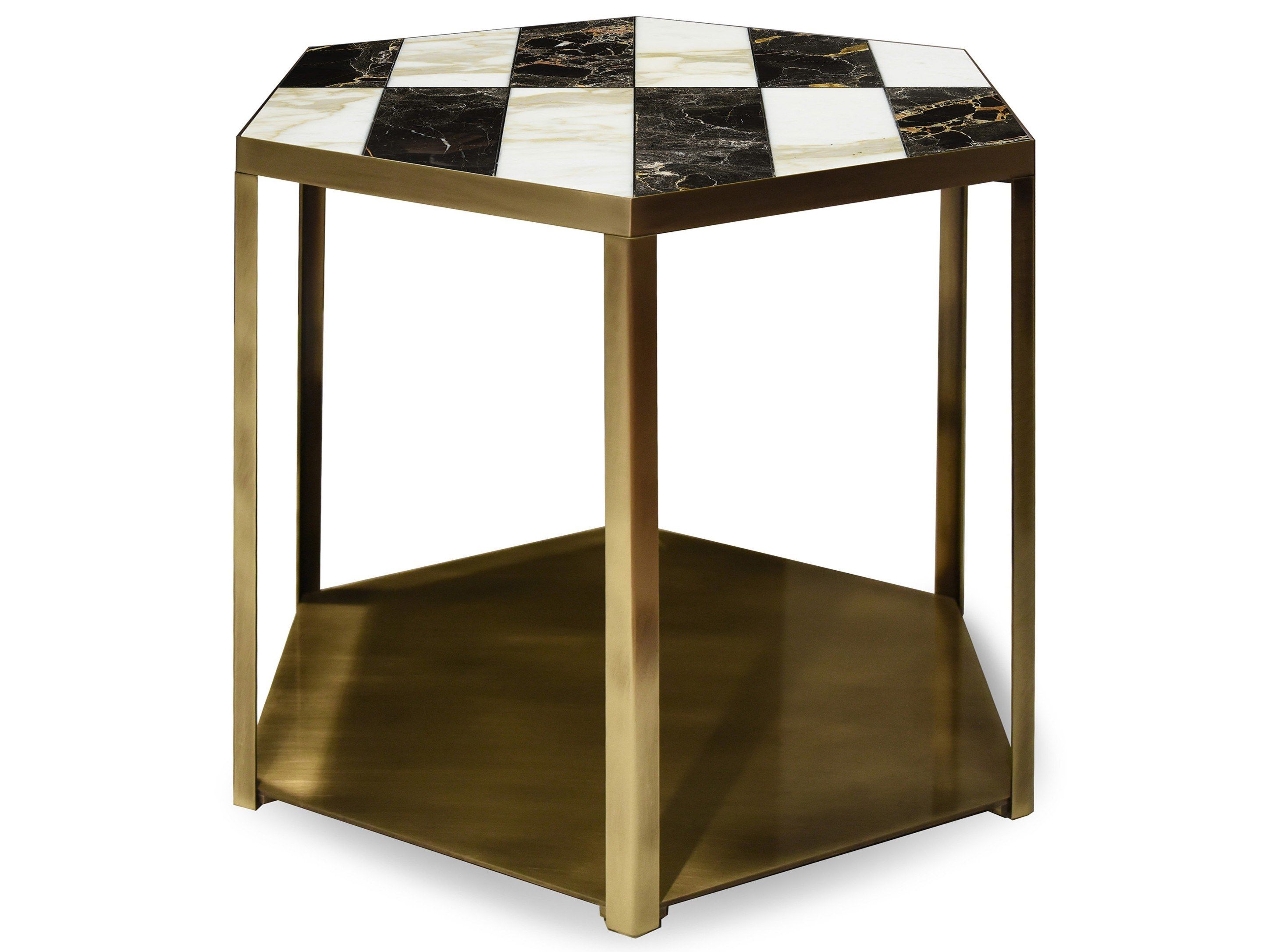 Низкий мраморный журнальный столик для гостиной MARIONI MEL ARCH-00124827 - Вид №1