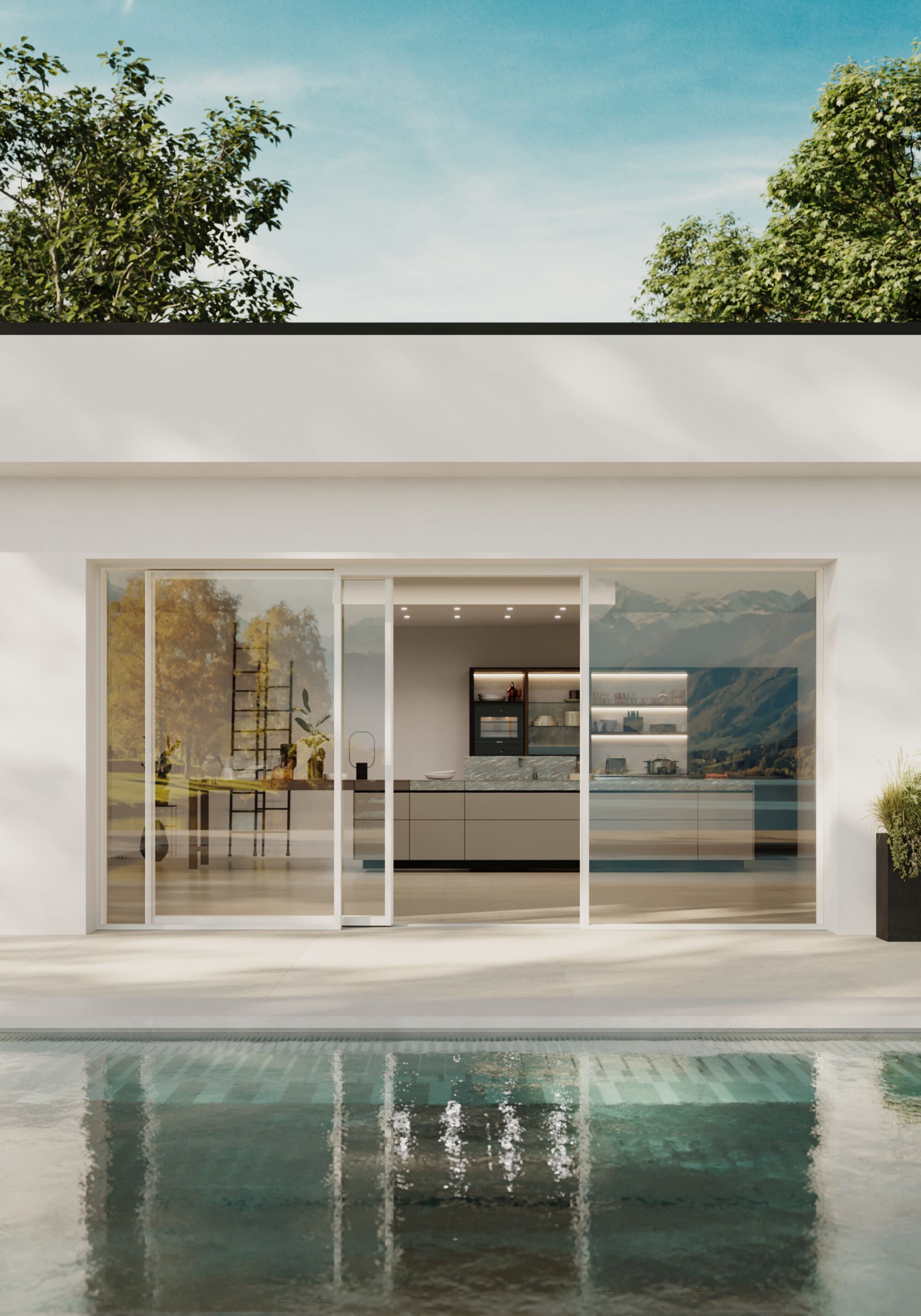 Раздвижные окна из дерева и алюминия minimal Impronta EXENTIAL ARCH-00122343 - Вид №7