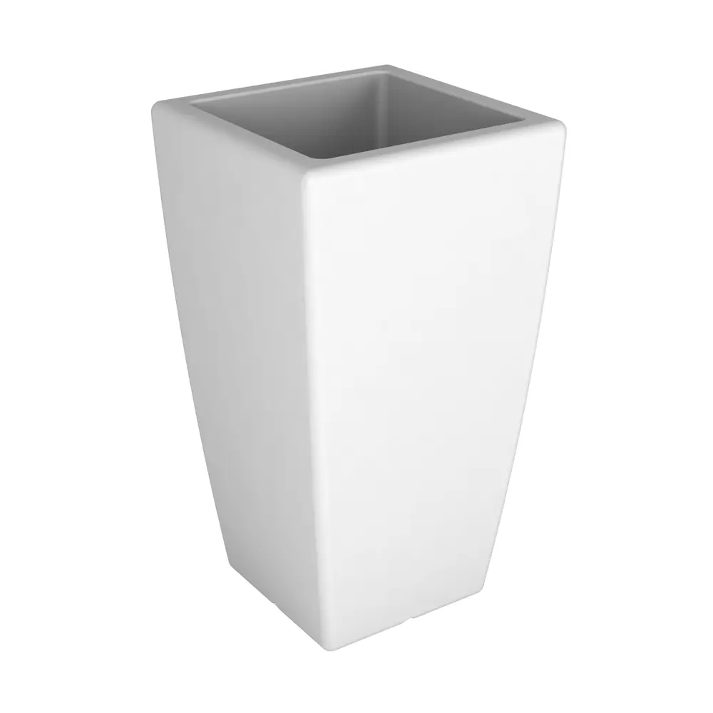 Кашпо для цветов Flox 50x50x90 см v900 л пластик белый Santreyd STLM-2045072