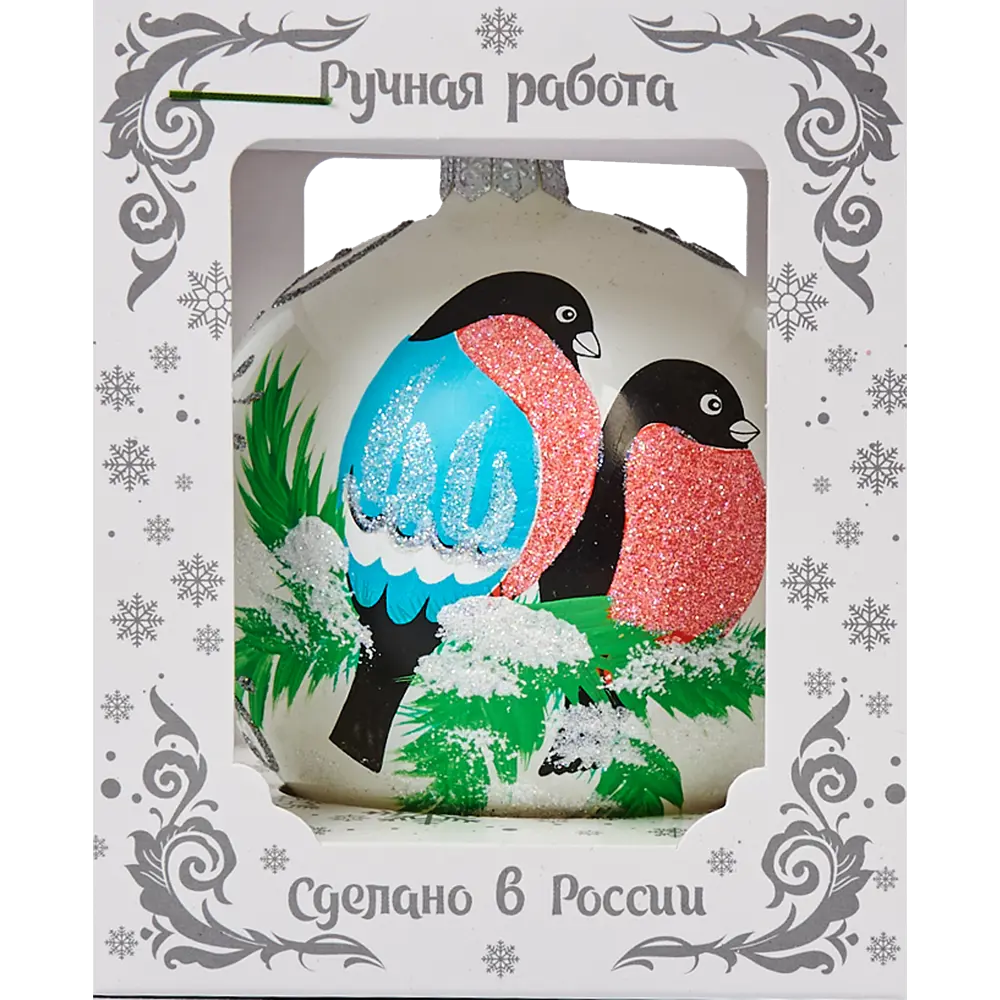 Шар ёлочный «Два снегиря», 10 см, стекло 82856279 STLM-2062539 Santreyd  - Вид №4