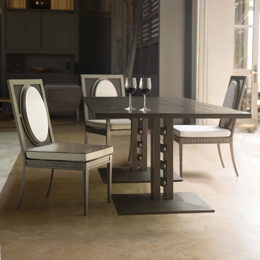 Алюминиевый стул с порошковым покрытием с подлокотниками JANUS et Cie Savannah ARCH-00078091 - Вид №4