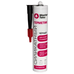 Герметик Masterteks для печей и каминов черный 260 мл