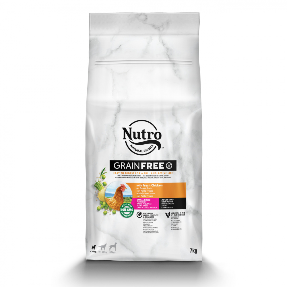 ПР0059446 Корм для собак для мелких пород со свежей курицей и экстрактом розмарина сух. 7кг NUTRO 