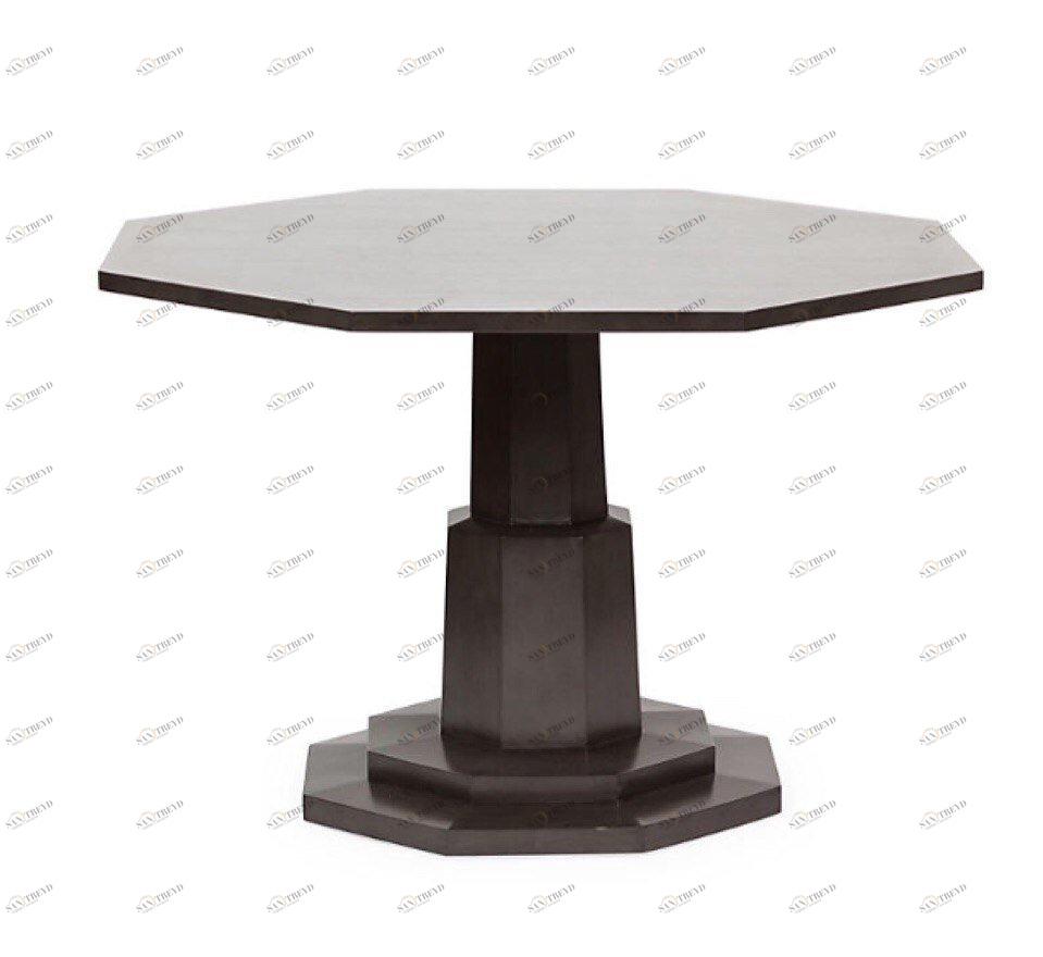 Обеденный стол деревянный восьмигранный темно-коричневый 115 см Diamond ICON DESIGNE  178139 Коричневый 