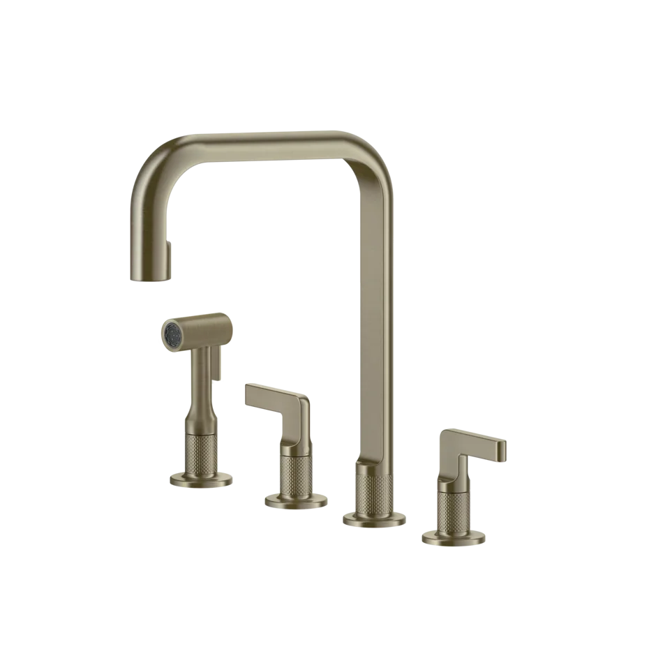 Смеситель для раковины 58703 149 Gessi Inciso МАТОВЫЙ НИКЕЛЬ FINOX 58703149