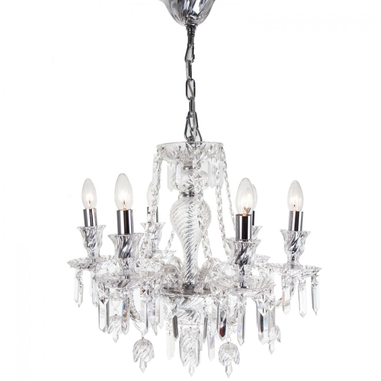 Люстра Elegance 5785 прозрачная 5785 PUSHA ДИЗАЙНЕРСКИЕ, PUSHA 061567 Прозрачный  - Вид №1