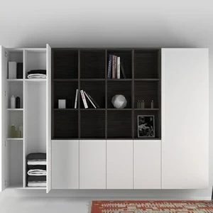 Moma Design Шкаф модульный подвесной Lounge белый/венге