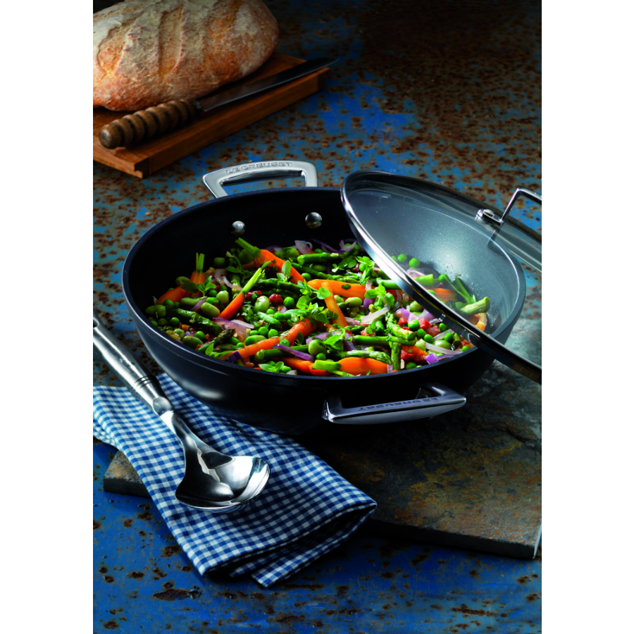 Крышка стеклянная Le Creuset, стекло/сталь, Ø28 см, прозрачная 96200828000000 - Вид №1