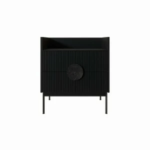 Тумба с полкой 61х64 см черная Alto BRAGIN DESIGN LIVING 00-3862455 Черный