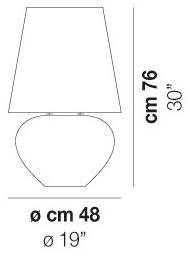 Vetreria Vistosi Настольная лампа из сатинированного стекла Naxos sun-id-1470411 - Вид №5