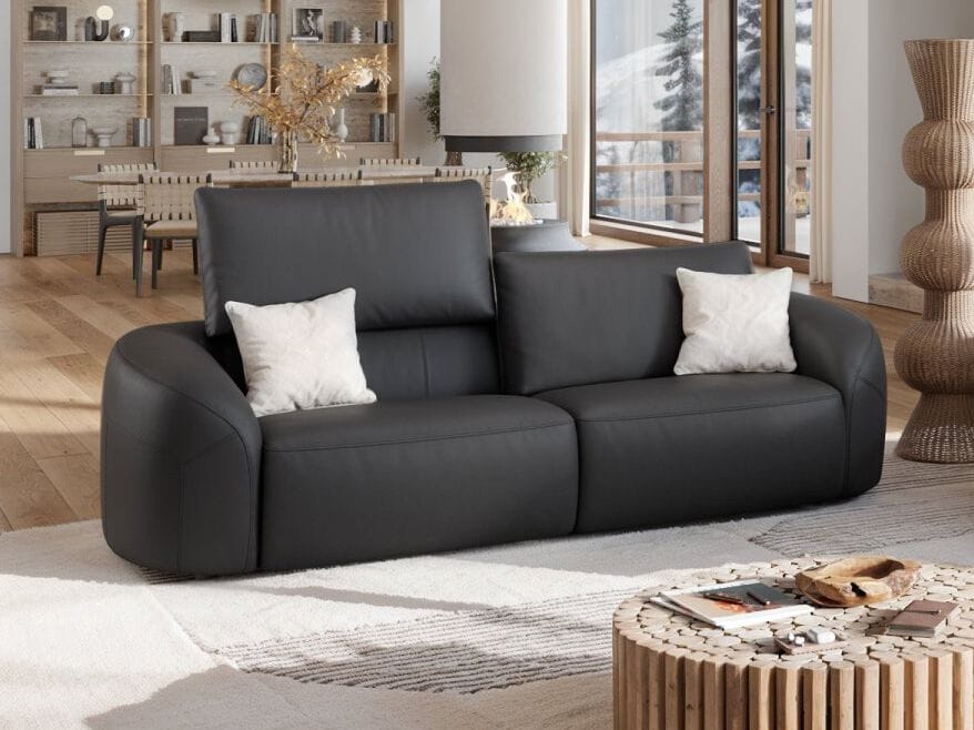 3-местный кожаный диван Sofanella Санкт-Мориц ARCH-00064979 - Вид №5