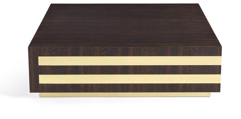 ETRO Home Interiors Низкий квадратный журнальный столик из эвкалипта  E.mer.231.a  - Вид №1