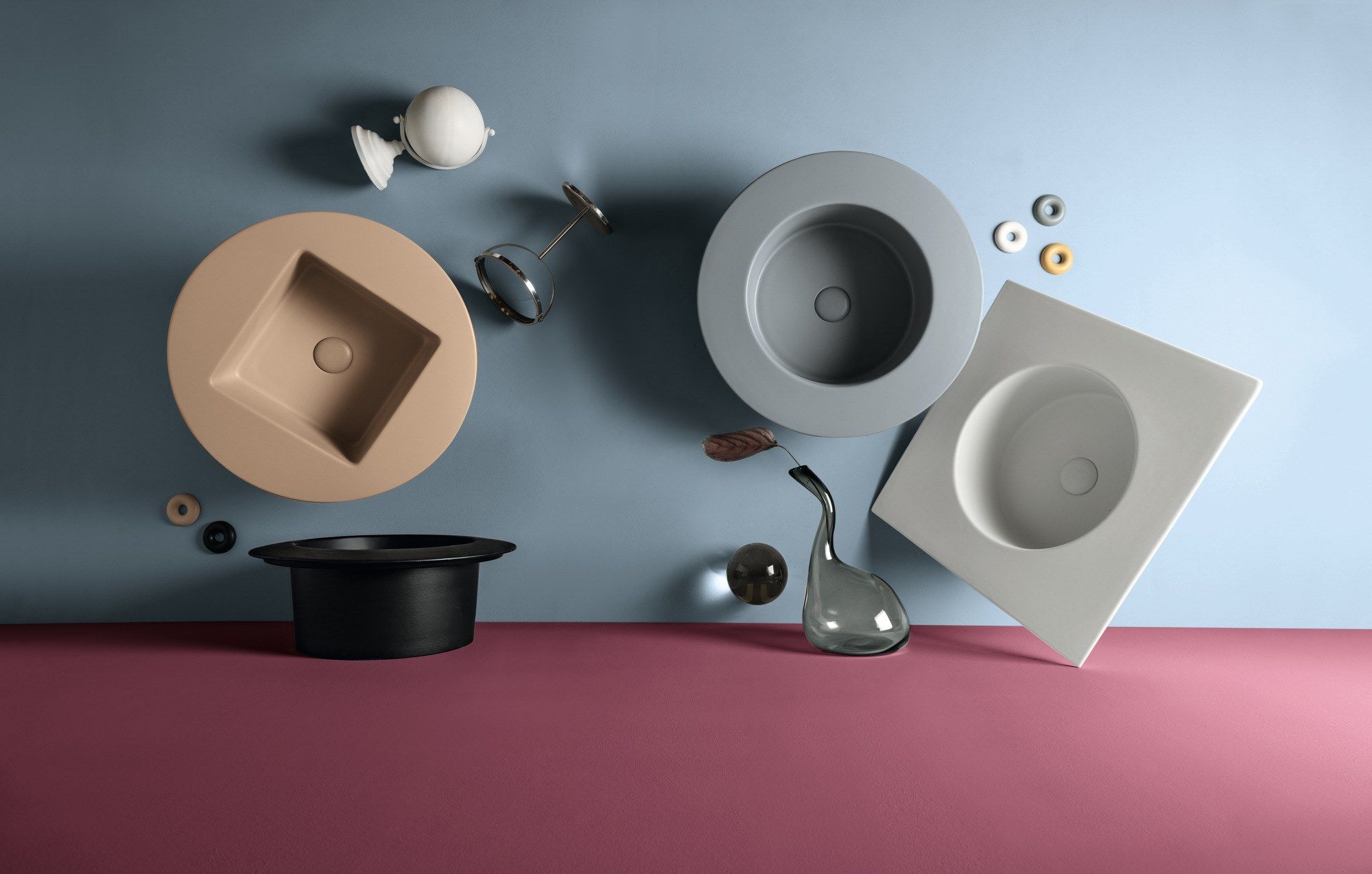 Квадратная раковина с керамической круглой ванной Axa Skyland ARCH-00059272 - Вид №4