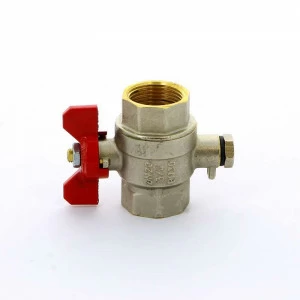 Кран ВВ с отверстием для термометра TIEMME 3/4"