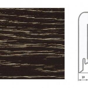 Плинтус Ashton Дакар Шпонированный Дуб (Рельефная) 2400х83 мм.