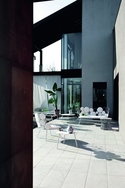 Saba Italia Садовое кресло из железа и ткани Grace sun-id-1470249 - Вид №1