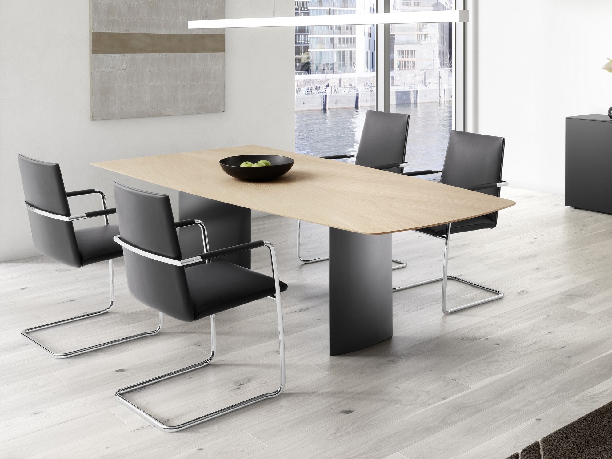 Кожаный консольный стул с подлокотниками Spiegels .leptos ARCH-00103740 - Вид №6