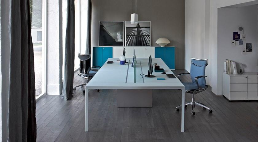 ESTEL GROUP Офисное кресло в коже с колесами Uniqa sun-id-1498590 - Вид №2