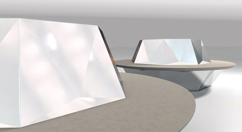 Manufatti Viscio Круглая скамья со встроенной сеялкой со спинкой sun-id-1366423 - Вид №2