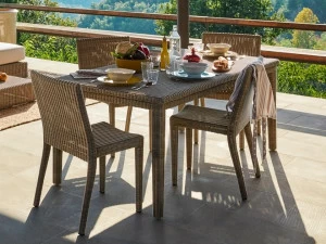 Unopiù Прямоугольный стол из waprolace® Sunstripe Sstareg