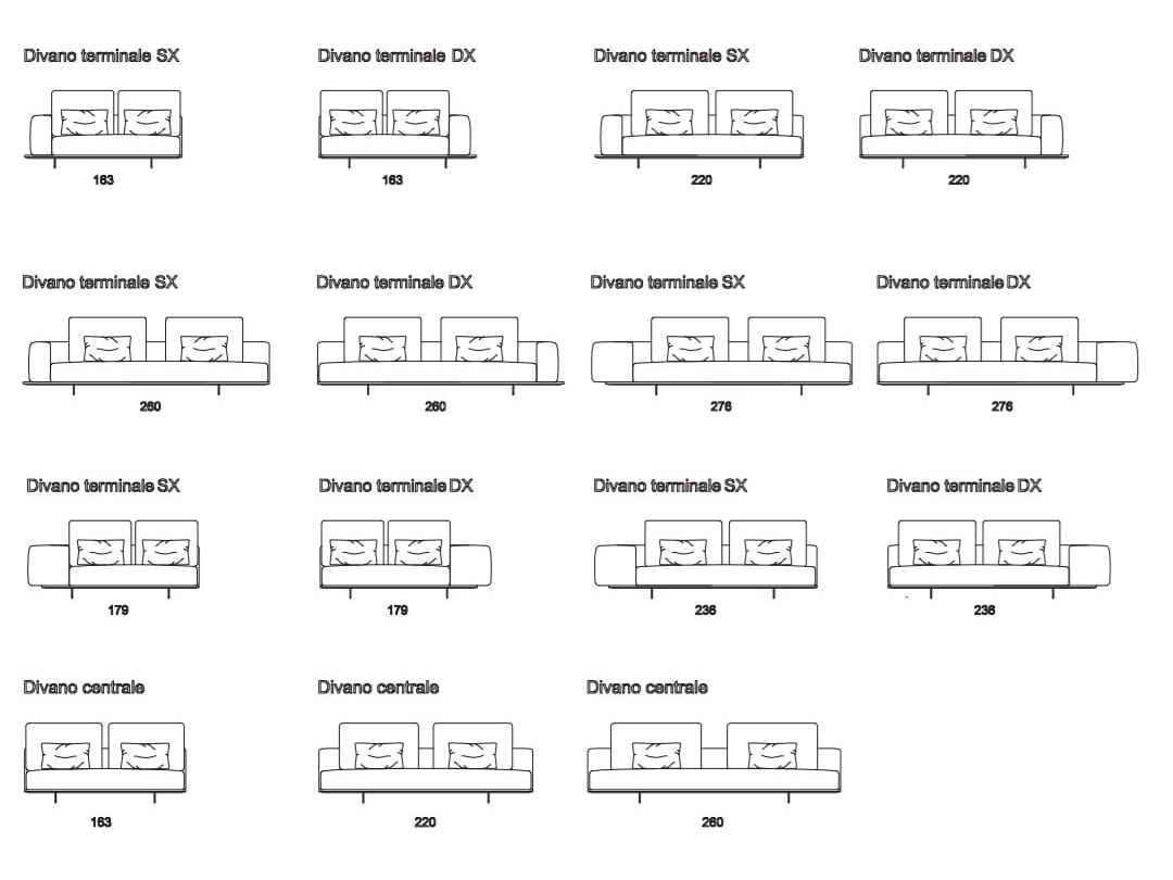 Угловой диван из ткани Former In Italia Mastroianni ARCH-00063675 - Вид №8