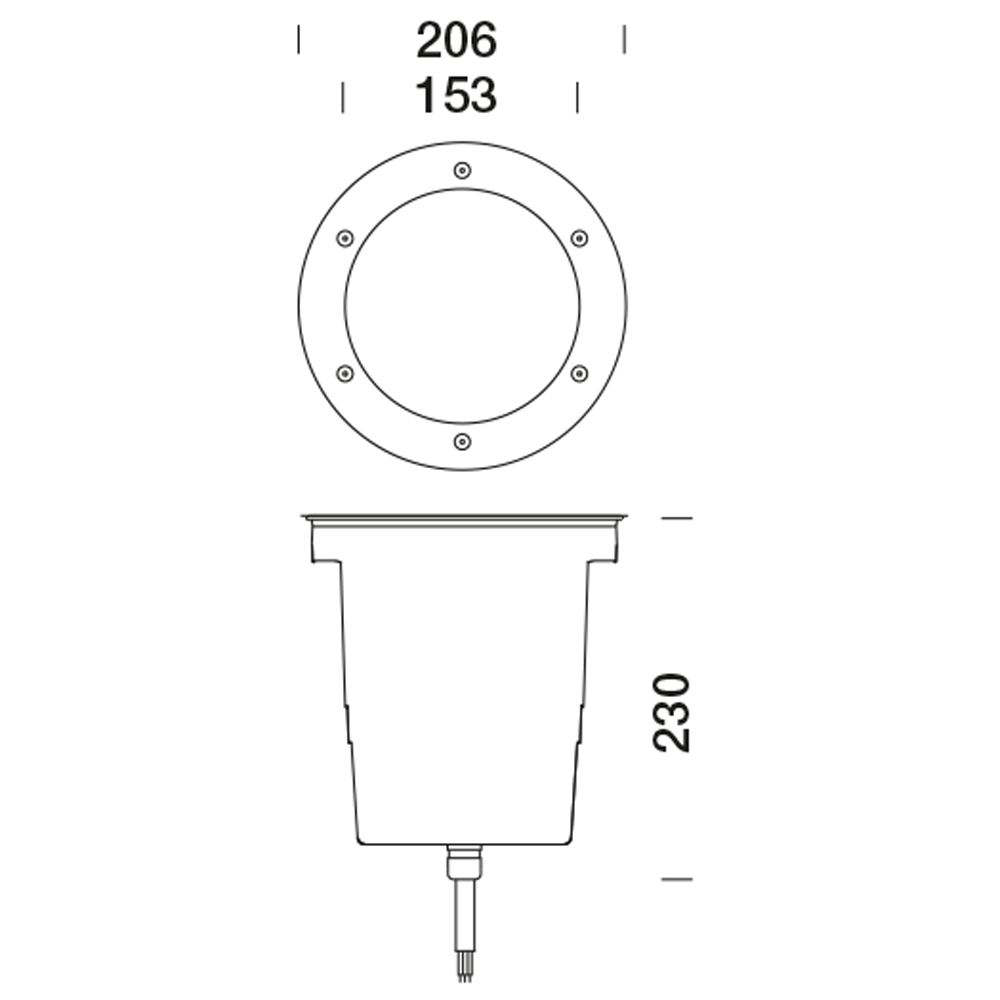 8405363 Встраиваемый в пешеходный пол Platek MEDIO  MEDIO - LED 4000K 28°  - Вид №3
