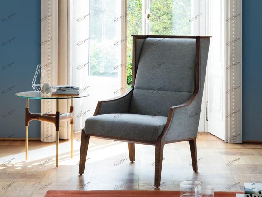 Porada Кресло Bergere из ткани Iron sun-id-1449899