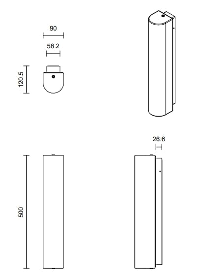 Диммируемый светодиодный настенный светильник из мрамора Articolo Studios 12,40 ARCH-00121321 - Вид №15
