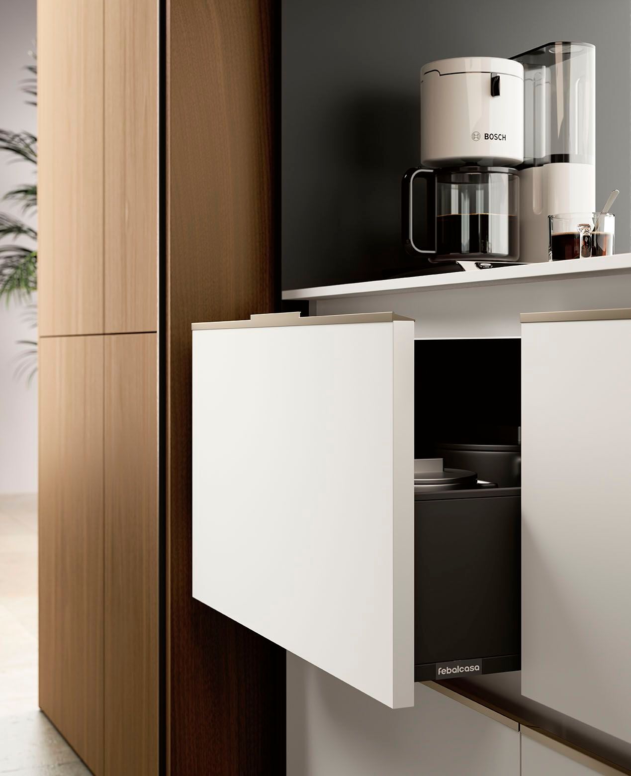 Встроенная кухня с полуостровом Febal Casa Origina ARCH-00062587 - Вид №5