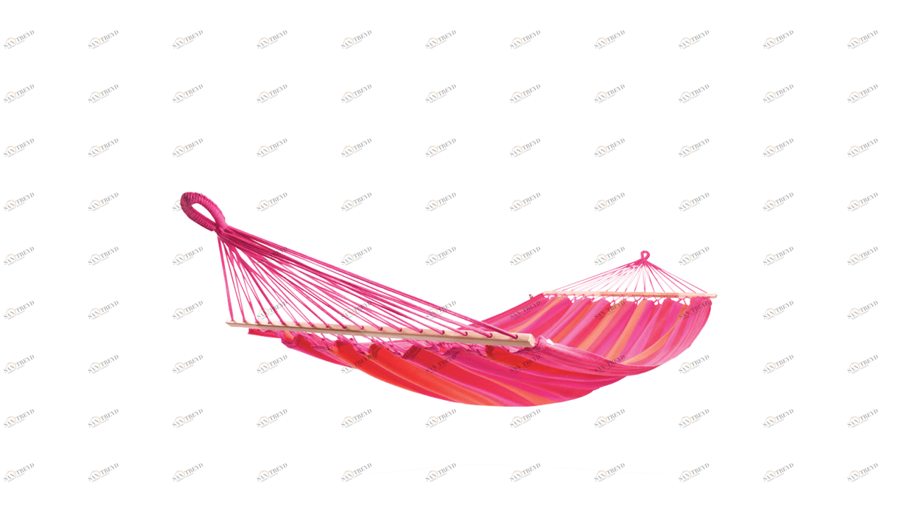 Подвесной гамак с перекладинами для двоих Flowers IMPEX  040297 Розовый 