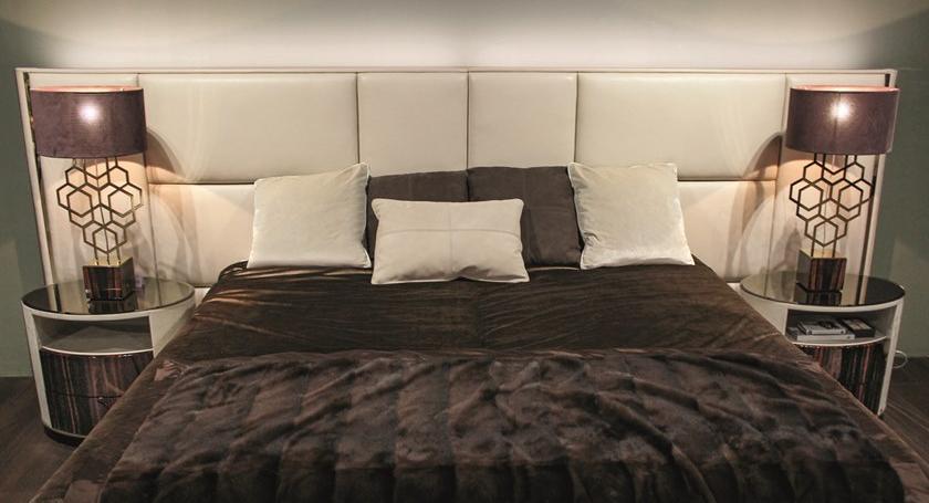 Longhi Кожаная кровать с мягким изголовьем Loveluxe 2018 – illusion collection W 843 - Вид №3