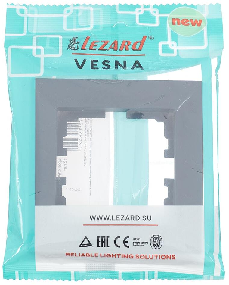 VESNA Рамка 1-я горизонтальная графит