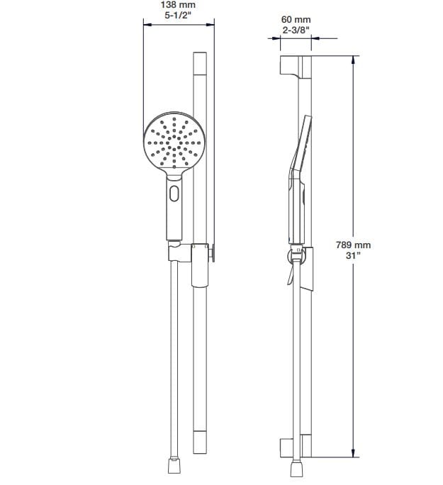 Термостатический набор для душа с душем BARIL PRO-2805-46 ARCH-00152135 - Вид №3