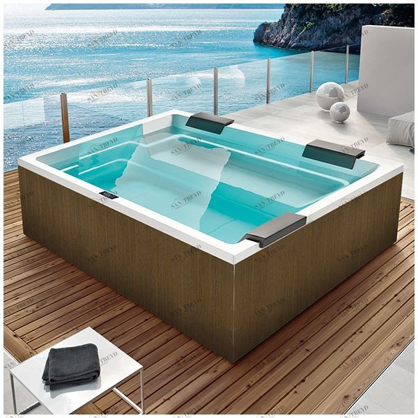 Бассейн Gruppo Treesse Rest SPA-V192H-PL прямоугольный spa с гидромассажем и нагревателем встроенный белый SPAV192HPL