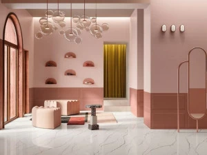 Marca Corona Объемная белая плитка для стен Victoria