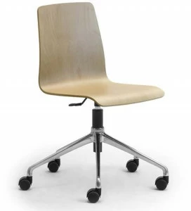 Leyform Регулируемое по высоте офисное кресло из фанеры на колесиках Zerosedici