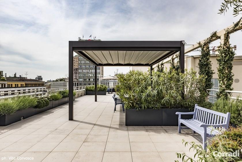 Corradi Алюминиевая пергола со сдвижной крышкой Pergotenda® sun-id-1357764 - Вид №12