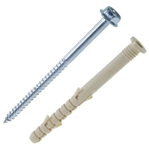 Дюбель Standers KAT FN 10х115 НЕХ, с шурупом, с ШГ, 4 шт. 14290352 STLM-2061351