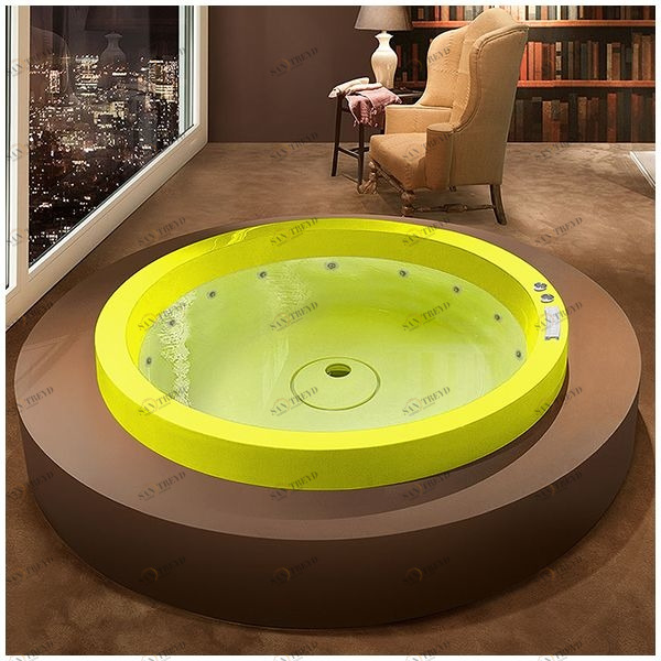 Ванна GRUPPO TREESSE Eos 160 STX-V846B-Z жёлтая с гидромассажем круглая отдельностоящая STXV846BZ