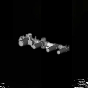 Внутренняя часть смесителя термостатического для душа 7WKTD001 Geda Nextage Built-in Parts скрытого монтажа
