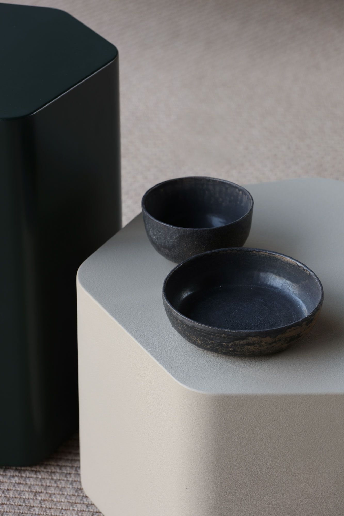 Высокий шестиугольный журнальный столик из МДФ EXPORMIM Talo ARCH-00140496 - Вид №1