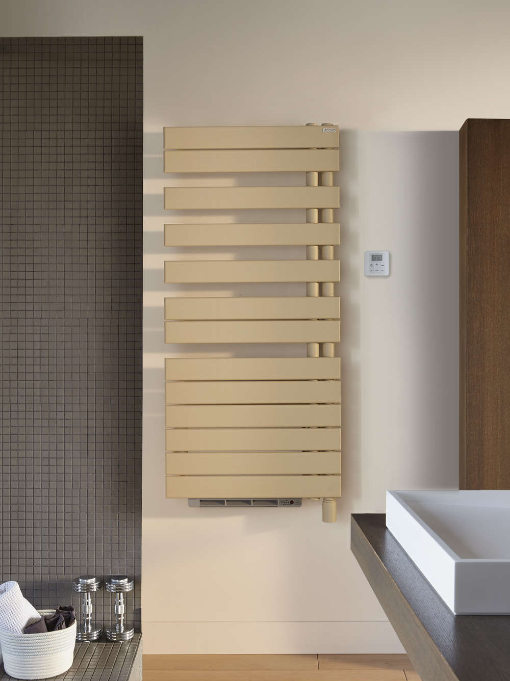 Электрический радиатор TFR050-055IFS Fassane Spa +Air Asymétrique à droite (avec soufflant) Acova 870  - Вид №1