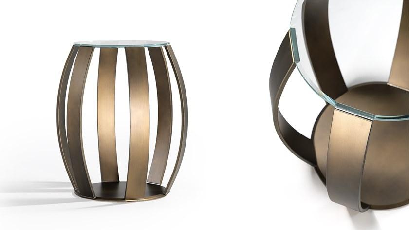 Reflex Круглый стеклянный журнальный столик для гостиной Barrique sun-id-1459677 - Вид №2