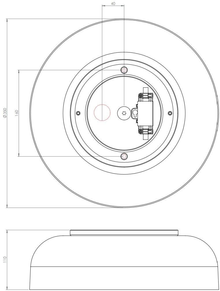 Astro Lighting Потолочный светильник из опалового стекла для ванной  1328001  - Вид №2