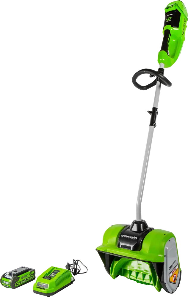 Аккумуляторная снеголопата Greenworks GD40SSK2 для бережной уборки снега 81992712
