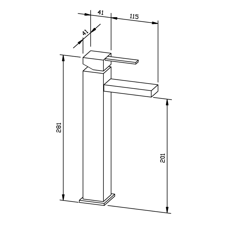 932265 Смеситель для раковины WA510 WAGNER_EWAR A-LINE Wagner Ewar  - Вид №1
