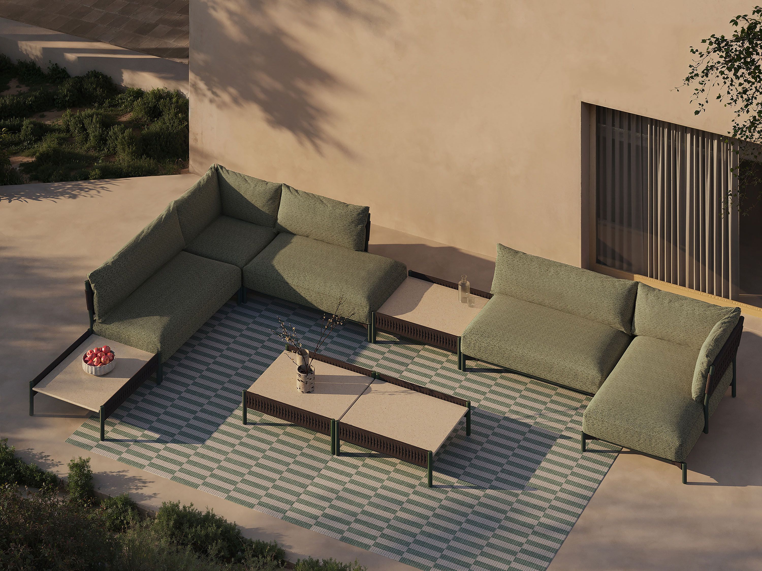 Ткань квадратный сад пуфик Andreu World Brezal ARCH-00082644 - Вид №3