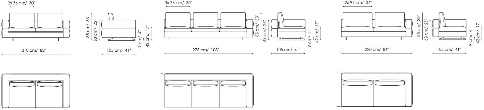 Bonaldo Модульный диван со съемным чехлом из ткани sun-id-1436813 - Вид №10