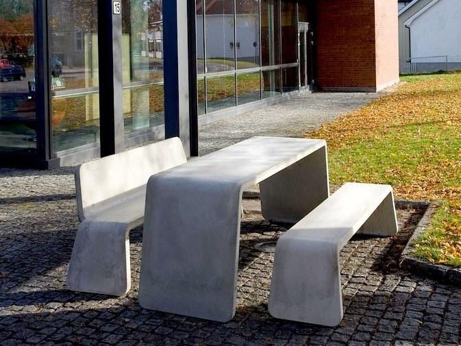 VESTRE Бетонная скамья со спинкой Kyoto sun-id-1415504 - Вид №5