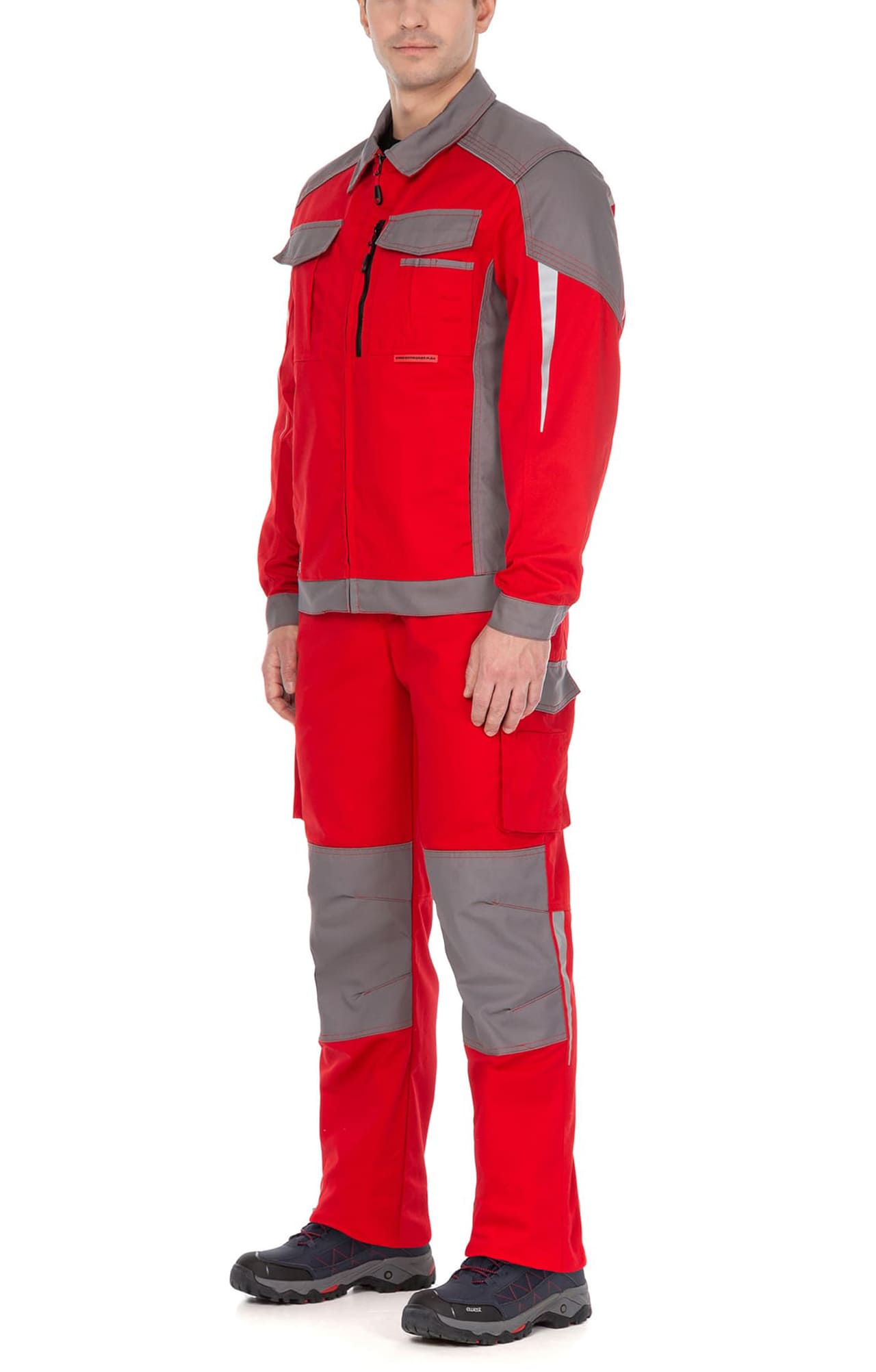 70059 Костюм  NEW красный с серым STATUS  Летняя спецодежда  размер 60-62/170-176  - Вид №9